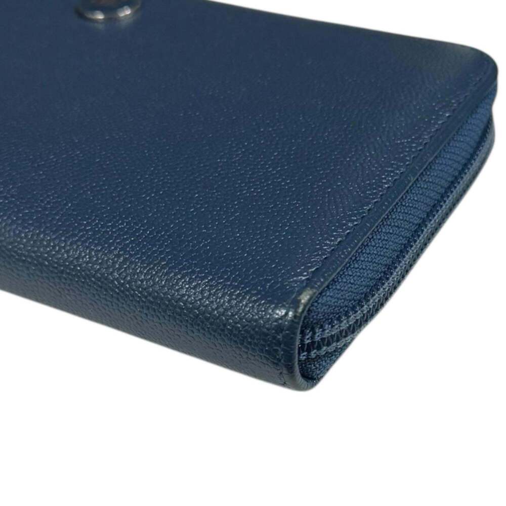 CHANEL Blue Leather Wallet - Picture 10 of 12